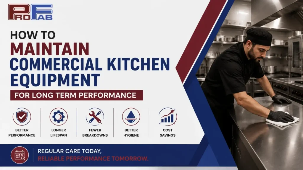 How to Maintain Commercial Kitchen Equipment for Long Term Performance